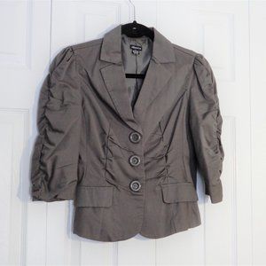 Seductions Grey Women's Cotton Blazer in size S